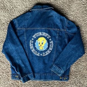 Warner Brothers Vintage Tweety Denim Jacket